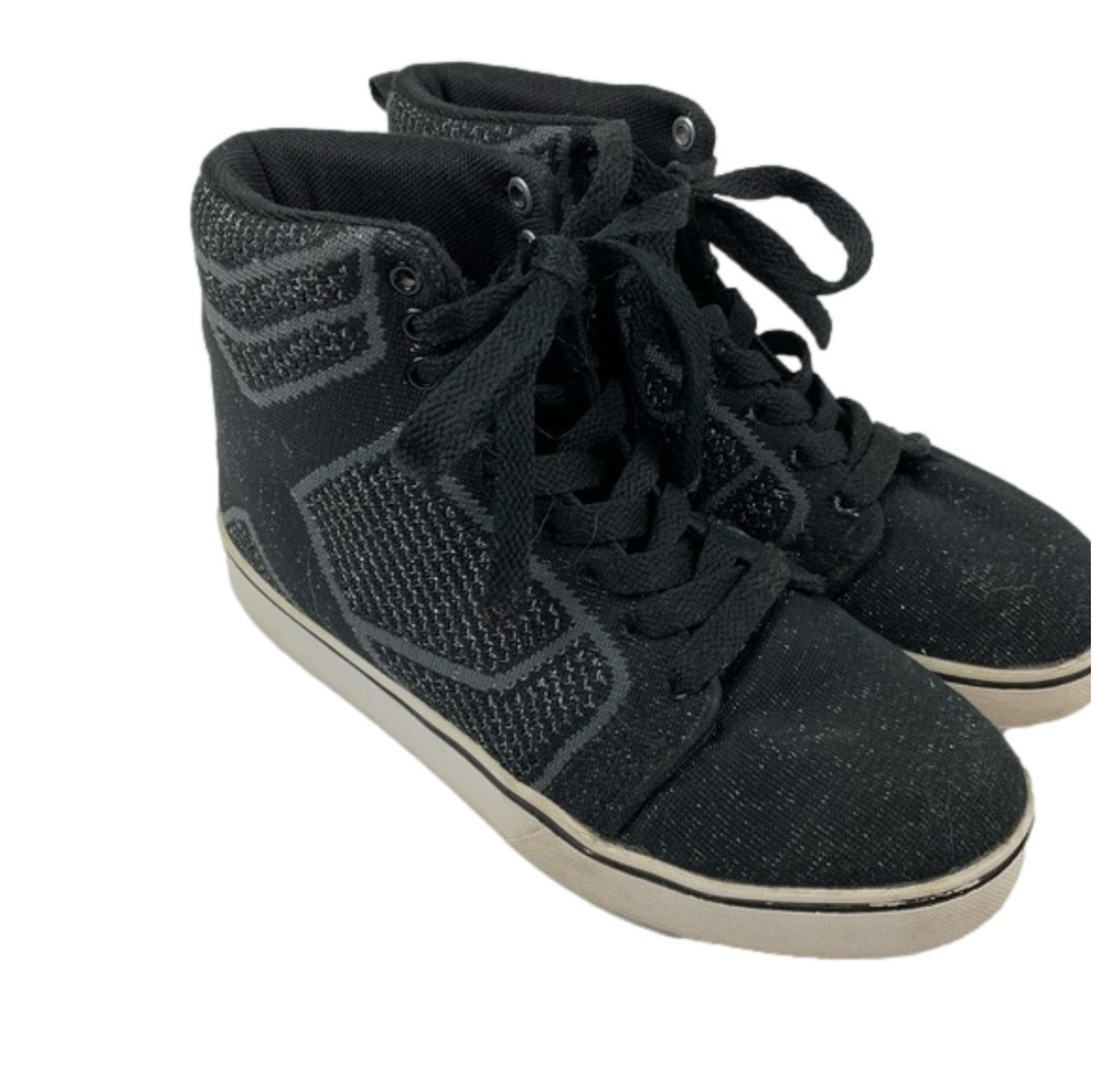 Osiris Black Sparkle Hi Top Skate Shoes size 5